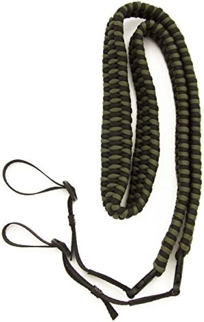 Sling Rebel Paracord Camera Strap in Black/Olive Green for DSLR