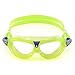 Aqua Sphere Seal Kid 2 Youth Swim Mask - Clear Lens, Lime + Blue Frame - UV Protection, Anti-Fog Swim Goggles for Kids