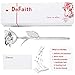 DEFAITH Silver Dipped Real Rose, Best Gifts for Her 25th Anniversary Valentine's Day Christmas Mother's Day - Sterling Silver Rose with Stand