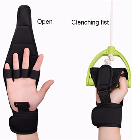Finger Splint Brace,Risingmed Finger Gloves Finger Anti-Spasticity Rehabilitation Auxiliary Training Gloves For Stroke Hemiplegia Patient Athlete Finger Rehabilitation -Single Hand Universal