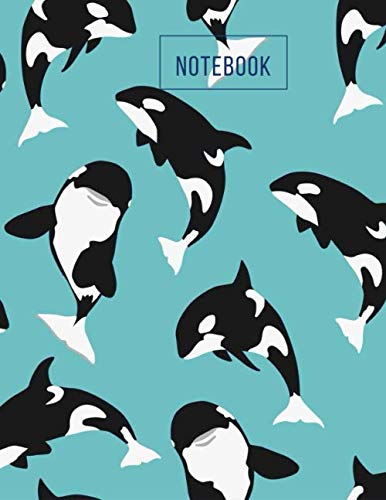 NOTEBOOK: orca killer whale wide ruled notebook