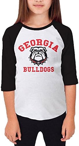 Hotboy19 Youth Girls University Of Georgia Raglan Baseball T Shirt Black Size XL