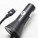 New Renegade Rapid Fast Dual USB Car Charger Apple iPhone 7 7 Plus 6 6S 6+ 6S+ SE 5 5S - 5 Foot Durable Coiled Cord 5v / 2.5 Amp - Black