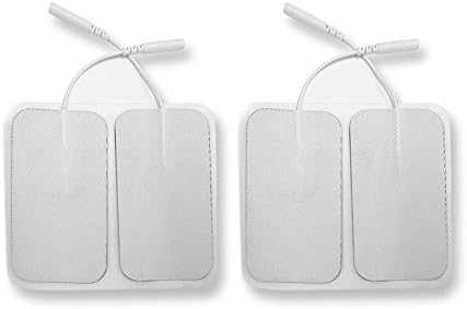 TechCare Massagers Electrode Pads for Tens Unit EMS Machine Device Massager 4" x 2"