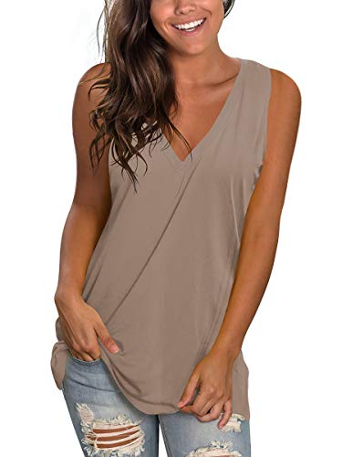Flowy T Shirts Sleeveless Cami Tank Top 