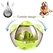 Pet Food Ball,Fihome Funny Tumbler IQ Treat Toys Ball Interactive Dispensing Chew Ball to Bowl Feeding for Dogs Cats - Easy to Clean