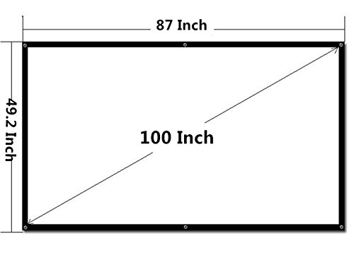 Projector screen for office and movies -portable projec…