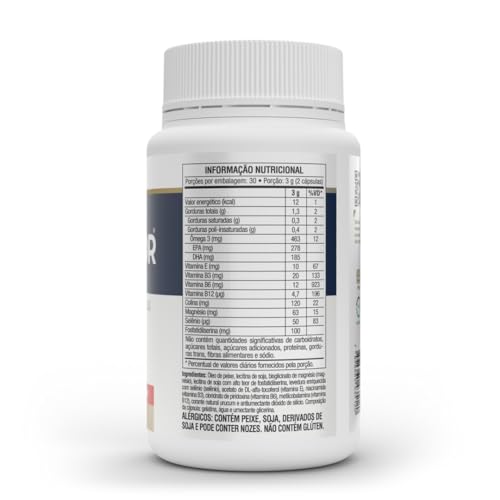 Ômegafor Memory (60 caps), Único, VitaFor | Ômega 3-TG, Fosfatidilserina, Colina, Vitaminas e Minerais