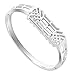 ABOOM Alloy Bangle Watch Bands for Fitbit Flex 2, All New Hollow-out Crafts Design Bracelet Band for Flex 2 (Silver)