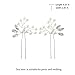 Unicra Wedding Hair Pins for Bride- Bridal Hair Accessories for Bridesmaids and Flower Girls(pack of 2)
