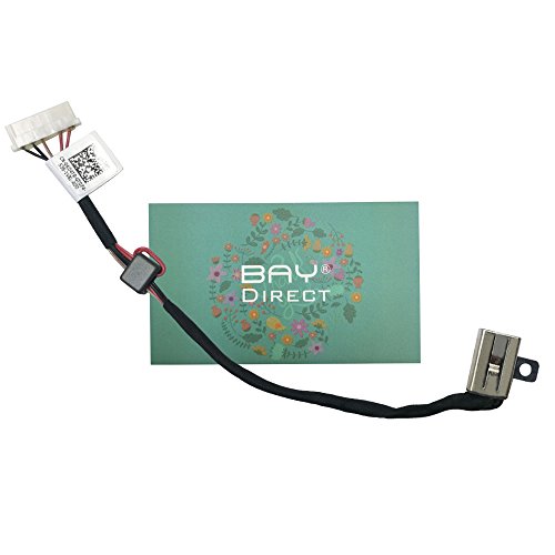 BAY Direct DC Power Jack Harness Cable Replacement for Dell Inspiron 15-5000 5551 5552 5555 14-5458 5452 P51F P64G Vostro 3458 3558 3559 P65G 3559 17-5000 5755 Series, Part Number: DC30100UD00 KD4T9