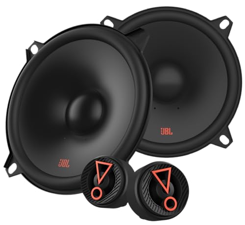 JBL Haut Parleur Voiture Stage3 507CF - Composant Système d'Enceinte Voiture 2 Voies de Harman Kardon - 135 Watts Baffle Pro Sound 13 cm (130 mm) sans Grille et tweeters séparés