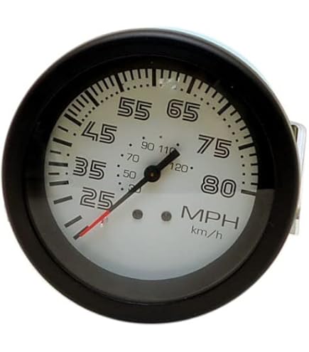 Teleflex Marine Oil Pressure Gauge 58180 - 2-1/4 Inch 12 Volt, 0-80 PSI, Halogen Illuminated, Black Bezel & White Face For Boats