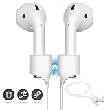 FONY Airpods Magnetic Strap Anti-Lost Airpods Cord Sport String Silicone Leash Cable Connector - Airpods Accessories for Airpods Pro/2/1 (White)