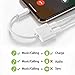 Phone 7 8 X Splitter Dual Lighting Adapter, 2 in 1 Double Lighting Adapter Headphone Jack Converter AUX Female Audio Splitter Cable Support Audio Charge Sync Data Music Control Phone Call iOS 11