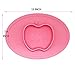 Silicone Baby Placemat Bowl-Highchair Feeding Tray Round Suction plate for Kids Toddlers Kitchen Dining Table with Built in Bowl, Weaning travel Bowl for Children 2017 NEW (Rose Red)