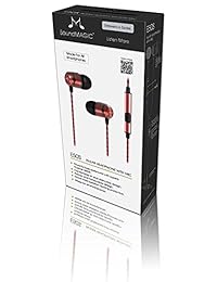 Soundmagic e50s   en Ear auriculares in ear con micrófono, Rojo