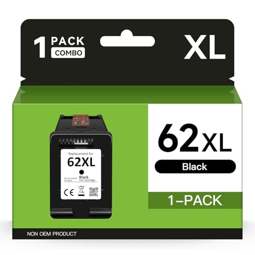 62XL Printer Cartridges for HP 62 Envy 5540 5541 5542 5640 5544 5546 5644 OfficeJet 200 200c 250 250c 5740 5742 5744