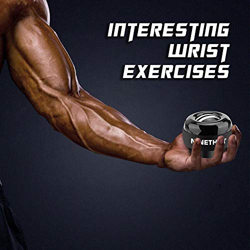 Home Gym Kit,Ab Roller Wheel with Knee Mat,Gyroscope Wrist Exerciser