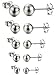 ORAZIO 10 Pairs 316L Stainless Steel Round Ball Stud Earrings, Assorted Sizes 3-7mm