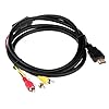 HDMI vers RCA / 1080P HDMI vers AV / 3RCA Convertisseur Vidéo Audio Composite pour PC DVD STB PS3 PS4 vers TV / Auto…