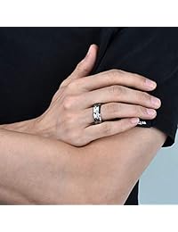 King Will - Anillo de carburo de tungsteno para hombre, 0.315 in, acabado pulido