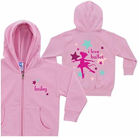 Angelina Ballerina I Love Ballet Pink Toddler Zip-up Hoodie