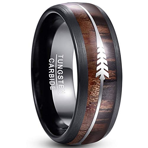 Vakki Herren Ring Hawaii Koa Holz