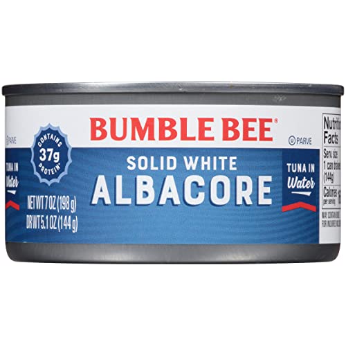 Bumble Bee Solid White Albacore Tuna in Water, 7 oz Can (Pack of 24