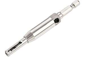 uxcell Self Centering Hinge Tapper Core Drill Bit, Hole Puncher, 11/64 Diameter, for Woodworking, Silver