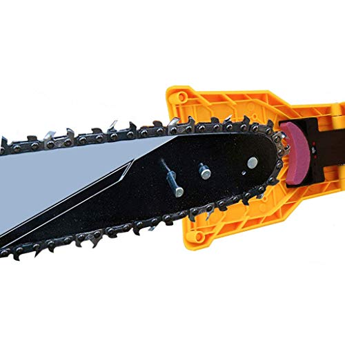 Toolcool Chainsaw Sharpener Bar-Mount Chainsaw Chain Sharpening Kit Chainsaw Teeth Sharpener Fast-Sharpening Stone for Saw Chain - Thumbnail 6
