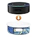 Fintie Protective Case for Amazon Echo Dot (Fits All-New Echo Dot 2nd Generation) - Premium Vegan Leather Sleeve Cover Plush Lined Holder Stand (Upgraded Edition) Starry Night (SAAD012US-AD)