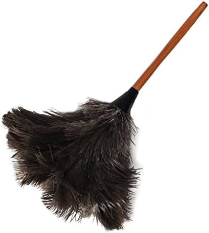 AAYU Brand Premium Professional Feather Duster | Natural duster for cleaning and Feather Moping | Genuine Ostrich Feather Duster with long Wooden Handle | Eco-Friendly | Easy to Clean Dust (50 cm)