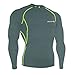 BALEAF Men's Cool Dry Skin Fit Long Sleeve Compression Shirt Grey Size L