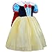 TIAOBU Girls Xmas Princess Cosplay Party Flowing Cape Costume Dress