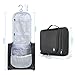 16 Large Toiletry Travel Bag for Men and Women Heavy Duty Waterproof Sturdy Hook Shower bag (Black) ONLY SIXTEEN