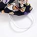 Twist Bow Wired Headbands Scarf Wrap Hair Accessory Hairband by Sea Team (6 Packs)