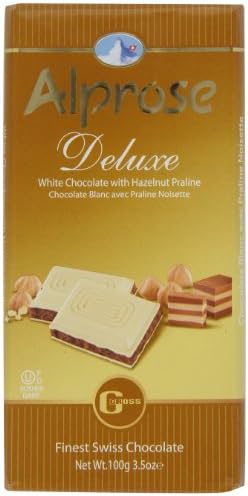 Alprose Bars White Chocolate Deluxe Passover, 3.5-Ounce (Pack of 10)