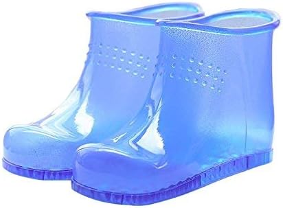 Plastic Foot Bath Spa Shoes Boots Basin(High-top), Blue