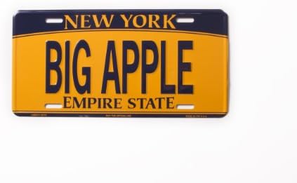 New York Souvenir License Plates, New York Souvenir, New York License Plate (Big Apple)