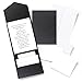 Hortense B. Hewitt 25 Count Shimmer Pocket Invitation Kit, Black