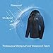 wantdo Women's Waterproof Ski Jacket Fleece Winter Parka Windproof Snow Coat Water Resistant Raincoat
