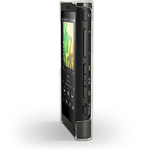iGadgitz Clear PC Hard Back Case Cover for Sony Walkman NW-A35 NW-A40 NW-A45 MP3 Player Protective Shell + Screen Protector