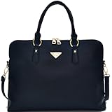 DASEIN Women Slim Handbag Designer Purse Business Briefcase Satchel Rolled Top Handle Laptop Shoulder Bag