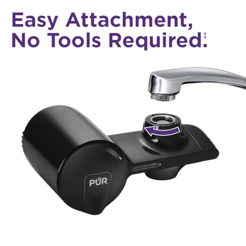 PUR Faucet Mount Water Filtration System, 2in1 Powerful Filtration
