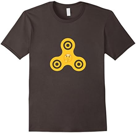 Mens Fidget Spinner Thinking Face Emoji T-Shirt 3XL Asphalt