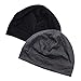 Headshion Skull Caps for Men Women, Multi-Pack Multifunctional Headwear Bike Hard Hat Helmet Liner Beanie Sleep Caps