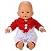 BARWA 5 Sets Jumpsuits Clothes Outfits Handmade Costume Pajamas for 14 to 16 Inch Dolls