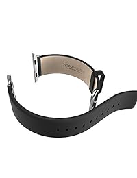 correas de Apple Watch Correa de piel HOCO pinhen Premium   Muñeca correa De Recambio Con Cierre De Metal Inoxidable para Apple Watch