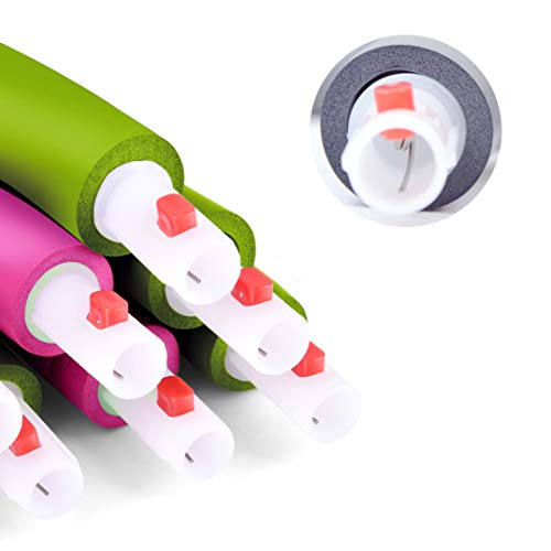 NEOWEEK Hula Hoops for Adults-Weighted Hula Hoop for Exercise-2lb, Detachable Design-2018 Professional Fitness Hula Hoop (Pink-Green) - Thumbnail 3